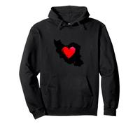 Iran Heart Peace Symbol | Love Persian Freedom Pullover Hoodie