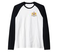 Iran Historic Royal Coat of Arms Persian Lion and Sun Crest Raglan Baseball Tee