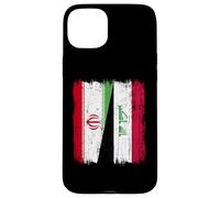 Iran Iraq Half Flag Iranian Iraqi Jersey Case for iPhone 15 Plus