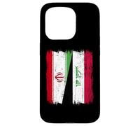 Iran Iraq Half Flag Iranian Iraqi Jersey Case for iPhone 15 Pro