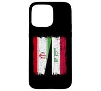 Iran Iraq Half Flag Iranian Iraqi Jersey Case for iPhone 15 Pro Max