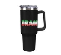 Iran Large Capacity Car Cup 40 Oz Stainless Steel Insulated Travel Cup with Handle Straw
