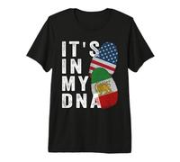 Iran Lion Sun Flag,Iran Flag,USA Flag,It's in My DNA Premium T-Shirt