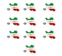 Iran Lions Flag Stainless Steel Brooch Sturdy and Shining Vintage Iran Souvenir Accessory for Formal or Casual Wear Lions Symbol Patriotic Pin