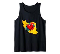 Iran Love Heart Peace Symbol | Persian Freedom Tank Top