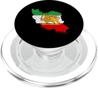 Iran Map with Lion and Sun Emblem, Vintage Heritage PopSockets PopGrip for MagSafe