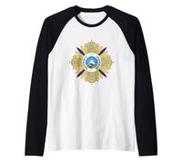 Iran Pahlavi Era Medal Historical Imperial Persian Heritage Raglan Baseball Tee