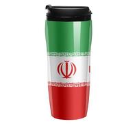 Iran Peace Flag Plastic Coffee Cup Travel Mug Double Walled Leakproof Tumbler with Lid for Home Office 350ml