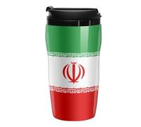 Iran Peace Flag Plastic Coffee Cup Travel Mug Double Walled Leakproof Tumbler with Lid for Home Office 250ml