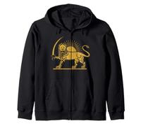 Iran Persis Persia Persian Fars Iranian Lion Sun Zip Hoodie