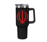 Iran Trendy Tumbler with Handle 40oz Black