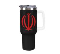 Iran Trendy Tumbler with Handle 40oz White