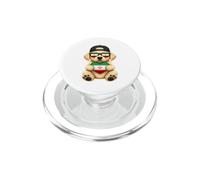 Iranian Flag Dog Heart Heritage Outfit for Iran PopSockets PopGrip for MagSafe