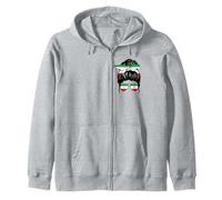 Iranian Girl Iran Iranian Flag Proud Iranian Woman Zip Hoodie