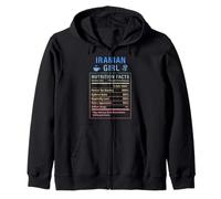 Iranian Girl Women Girls with Iranian Roots Zip Hoodie