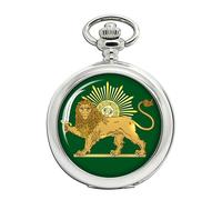 Pocket Watch Iranian Flag Map