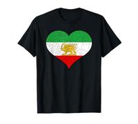 Iranian or Persian Flag Heart - I Love The Iranian People T-Shirt