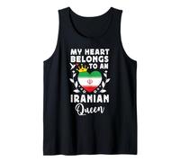 Iranian Queen Iranian Wife Girlfriend Iran Flag Tank Top