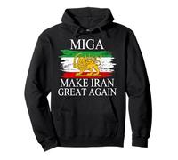 Iranian Shirt Make Iran Great Again Emblem Of Iran MIGA Gift Pullover Hoodie