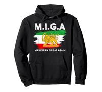 Iranian Shirt Make Iran Great Again Emblem Of Iran MIGA Pullover Hoodie