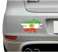 Iranian Sun & Lion Flag Flag Splat Splash 3D Effect Funny Decal Sticker Car, Van, Laptop, Doors or Walls Ideal for Camper Vans, Caravans Cars and Vans