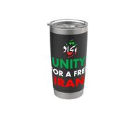 Iranian Unity for A Free Iran Patriotic Persian Stainless Steel Insulated Tumbler