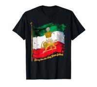 Irans Flag with Pahlavi Crown sun and lion T-Shirt