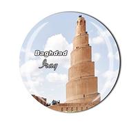 Iraq 3D Baghdad Refrigerator Fridge Magnet Crystal Glass Magnet Tourist Travel Souvenir Collection Gift Magnetic Sticker Home Kitchen Decoration