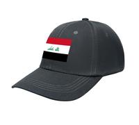 Iraq Flag Baseball Cap,Adjustable Sportswear Hat for Men Women Adults,Holiday, Lifestyle Activities All Seasons Dark Gray