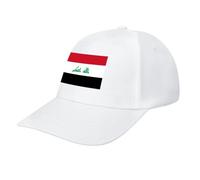 Iraq Flag Baseball Cap,Adjustable Sportswear Hat for Men Women Adults,Holiday, Lifestyle Activities All Seasons White