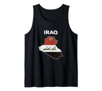 Iraq Flag Design, IRQ Baghdad Home, Iraqi Pride, I Love Iraq Tank Top
