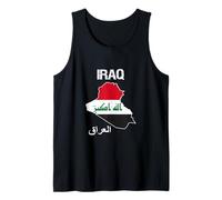 Iraq Flag Design, IRQ Baghdad Home, Iraqi Pride, I Love Iraq Tank Top