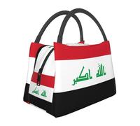 Iraq Flag Large Capacity Lunch Bag for Women Large Capacity Portable Organizer Lunch Tote Pocket Thermal Tote Bag Adults Girls Boys Picnic Beach Work Lunchbox Lunchbag