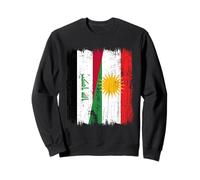 Iraq Kurdistan Half Flag Iraqi Kurdish Heritage Jersey Sweatshirt