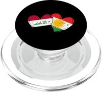 Iraq Kurdistan Heart Flag Iraqi Kurdish Pride PopSockets PopGrip for MagSafe