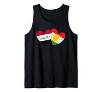 Iraq Kurdistan Heart Flag Iraqi Kurdish Pride Tank Top