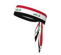 Iraqi Flag Sweat-Absorbing Sports Headband, Unisex Sports Headband, Suitable for Outdoor Travel and Various Sports.