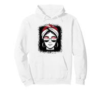 Iraqi Flag Woman Turban Sunglasses National Pride Pullover Hoodie