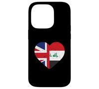 Iraqi heritage UK Iraq British Flag Iraq Flag Case for iPhone 14 Pro