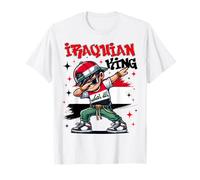 Iraqi King dabbing Iraq Flag Pride for Kids T-Shirt