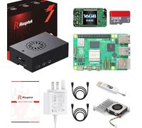 iRasptek Starter Kit for Raspberry Pi 5 RAM 16GB - 256GB Edition of OS-Bookworm Pre-Loaded (Aluminum Case)
