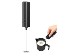 IraXpro Electric Milk Frother Handheld, Coffee Frother - 2 AA Battery Powered, for Coffee, Hot Chocolate, Cream (Black)
