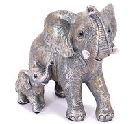 Irayin Elephant Decoration, Elephant Ornaments, Elephant Gifts for Women, Mom Gift, Decoration for Living Room, Office, Bookshelf, Bedroom - Silver