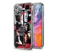 IrBaNa Phone Case Ian Collage Salvatore Compatible with iPhone 14 Pro Somerhalder Handsome Damon Silicone Protective Soft Shockproof Phone Case Cover