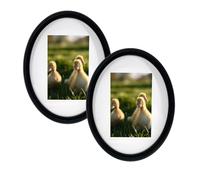 irbaniland 3 Pcs Oval Picture Frames Set Decorative Frames - Tabletop or Wall Display, Perfect for Photos & Memories Rustic Oval Picture Frame for Home Deco (Silver,4X6)