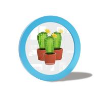 irbaniland Colorful Round Photo Frames for Wall Mounting Display or Table Mounting Picture Frame Decorative Hanging Circle Photo Frame for Kitchen Gallery Wedding Round Frame (Blue,6 Inch)