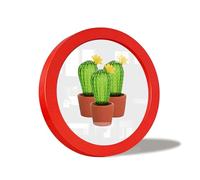 irbaniland Colorful Round Photo Frames for Wall Mounting Display or Table Mounting Picture Frame Decorative Hanging Circle Photo Frame for Kitchen Gallery Wedding Round Frame (Red,14 Inch)