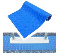 IRCKONCI Pool Ladder Mat for Ground Pools, Non-Slip Texture Pools Ladders, PVC Protection Pad, Swim Stairs Safety Pad Bath, for Swimming P-ool Liner And Stairs Protective(90x40cm)