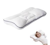 IRCKONCI Posture Pillow, Pillows for Sleeping, 5-Zone Spine Support Pillow, Double-Sided Breathable for Pillows for Side Sleeper, Sleeping On The Back, Traveling(3-8 years old)