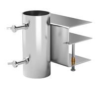 IRCKONCI Umbrella Deck Mount, Outdoor Parasol Bracket, Patio Umbrella Clamp, Anti-Slip Adjustable Railing Umbrella Clamp, for Balcony, Pool, Beach, Picnic, Garden